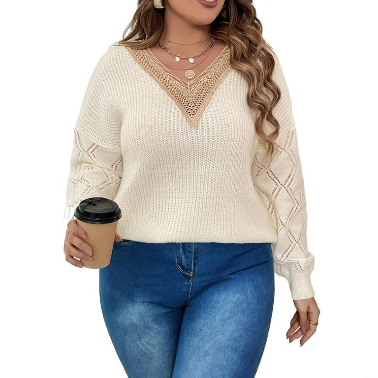 Walmart women's plus size sweaters top