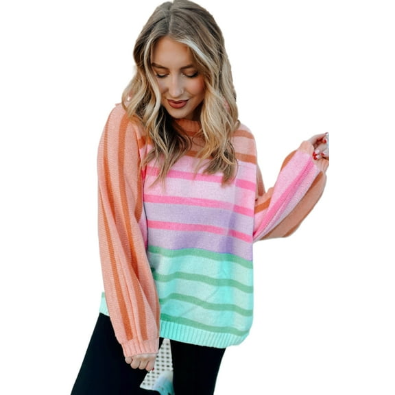 Casual, Colorful, and Versatile: A Must-Have Sweater for Everyday Wear - [ZhiHiMeRi] | (US 4-6)S