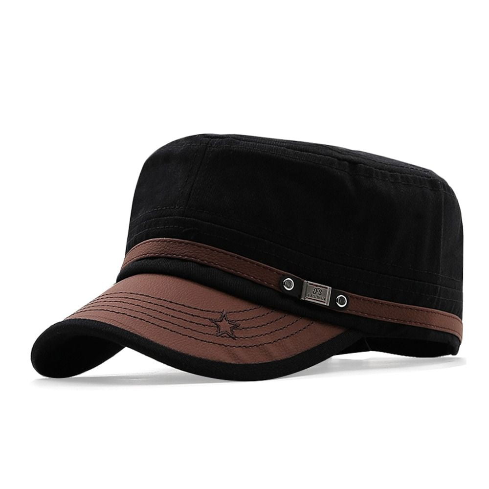 Funny Fishing Baseball Cap - Distressed Washed Black Hat With 'Chance Of Fishing' Print, Adjustable Cotton Cap