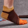 thumbnail image 1 of Casual Cotton Crew Stripes Thicken Warm Men Toe Socks Autumn Winter Middle Tube Apparel Accessory Sock, 1 of 6