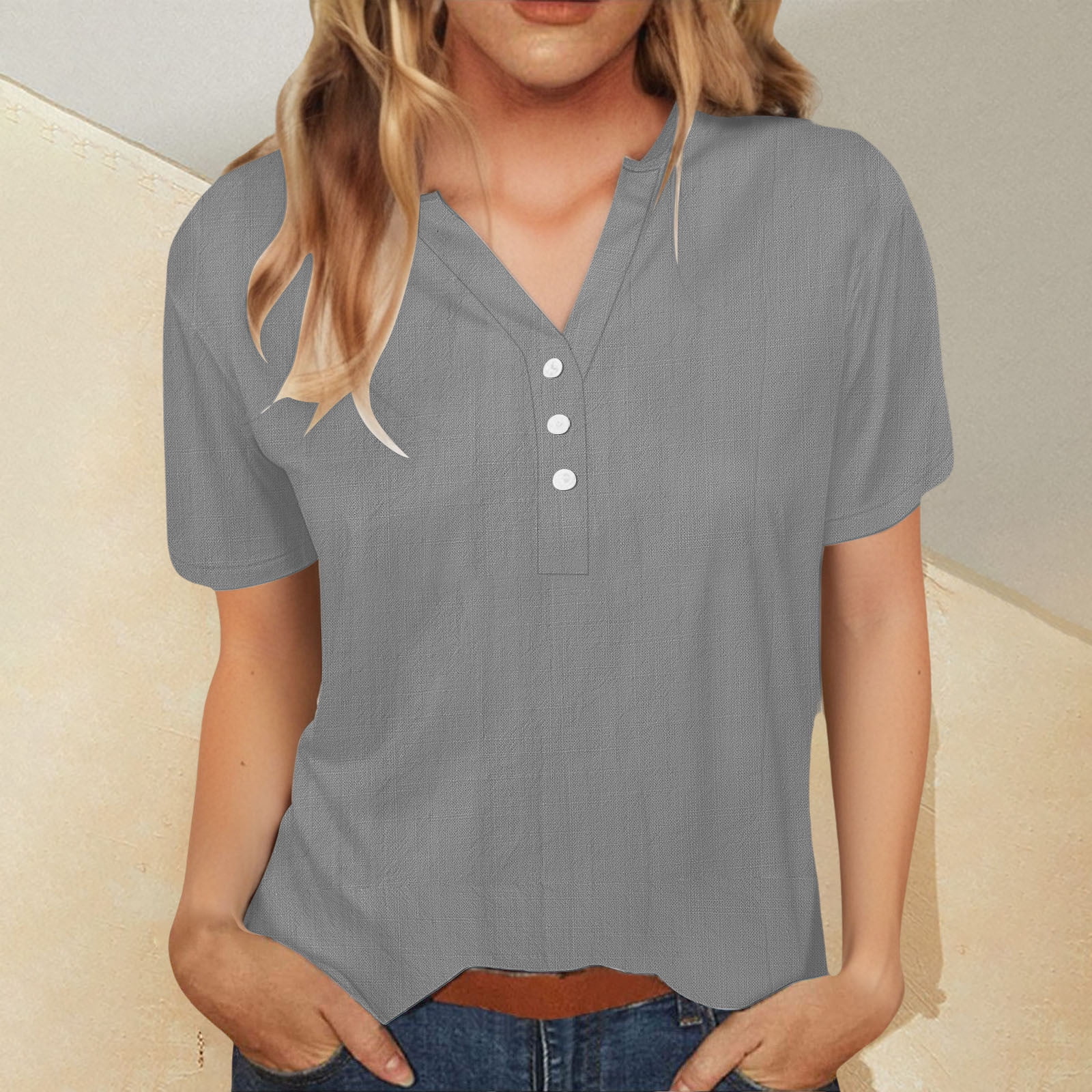 Women's Cotton Loose Fit Casual Style Shirt