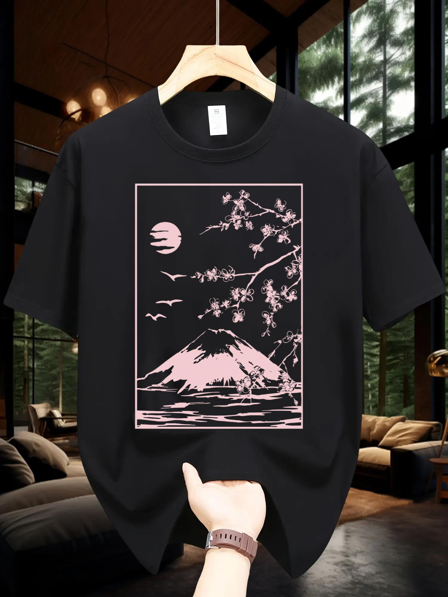 T-shirt Homme Motif Vache Imprimé - Col Rond, Manches Courtes, Coupe Loose, Protection UV 50+, Séchage Rapide