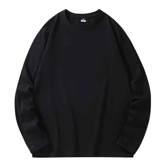 Casual Crewneck Sweatshirts for Men Plus Size L-6XL Pullover Long Sleeve Shirts Basic Solid Loose Comfort Loungewear No Hood Sweatshirt