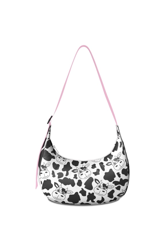 Casual Crossbody Purse for Women – Lightweight & Spacious, Rustic Cow and Bull Pattern, Farmhouse Farm Print, Water-Resistant Purse