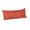 thumbnail image 1 of Casual Cushion Solid Sunbrella® Fabric 1-Piece Indoor/Outdoor Lumbar Pillow, 22"W x 9"L, Canvas Brick, 1 of 4