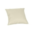 thumbnail image 1 of Casual Cushion Solid Sunbrella® Fabric 1-Piece Indoor/Outdoor Square Throw Pillow, 20"W x 20"L, Spectrum Eggshell, 1 of 4