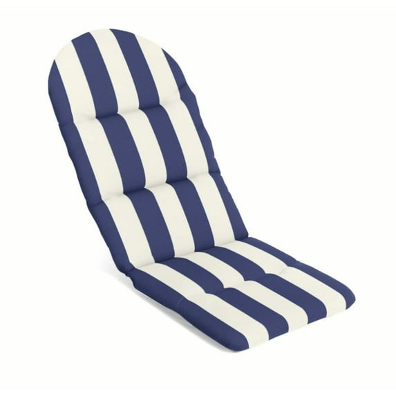 Casual Cushion Sunbrella® Fabric 1-Piece Outdoor Adirondack Chair Cushion, 20.5"W x 49"L, Cabana Midnight