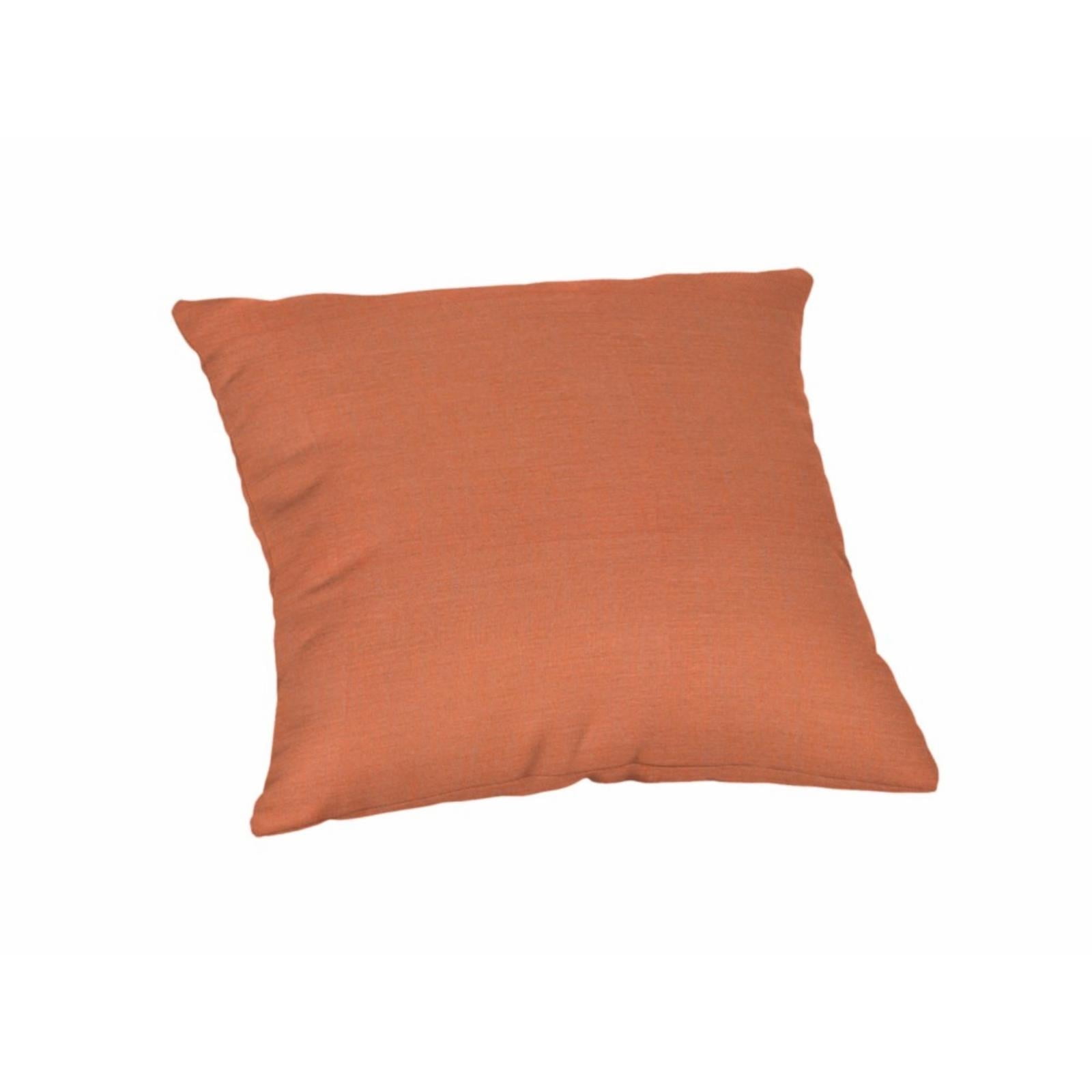 Sunbrella 16" Orange Polyester Square Throw Pillow