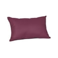 thumbnail image 1 of Casual Cushion Solid Sunbrella® Fabric 1-Piece Indoor/Outdoor Lumbar Pillow, 19"W x 12"L, Canvas Iris, 1 of 4