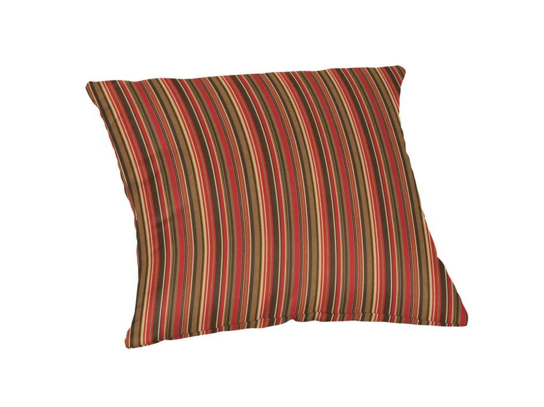 Sunbrella 20" Square Outdoor Pillow in Dorsett Cherry Red