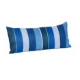 thumbnail image 1 of Casual Cushion Stripe Sunbrella® Fabric 1-Piece Outdoor Rectangle Throw Pillow, 22"W x 9"L, Milano Cobalt, 1 of 4
