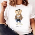thumbnail image 1 of Casual Cute Bear Trend Cute Style Women‘s Short Sleeve Printed T-shirt Pattern T-shirt Top Fashion Summer Spring Printed Clothin, 1 of 7