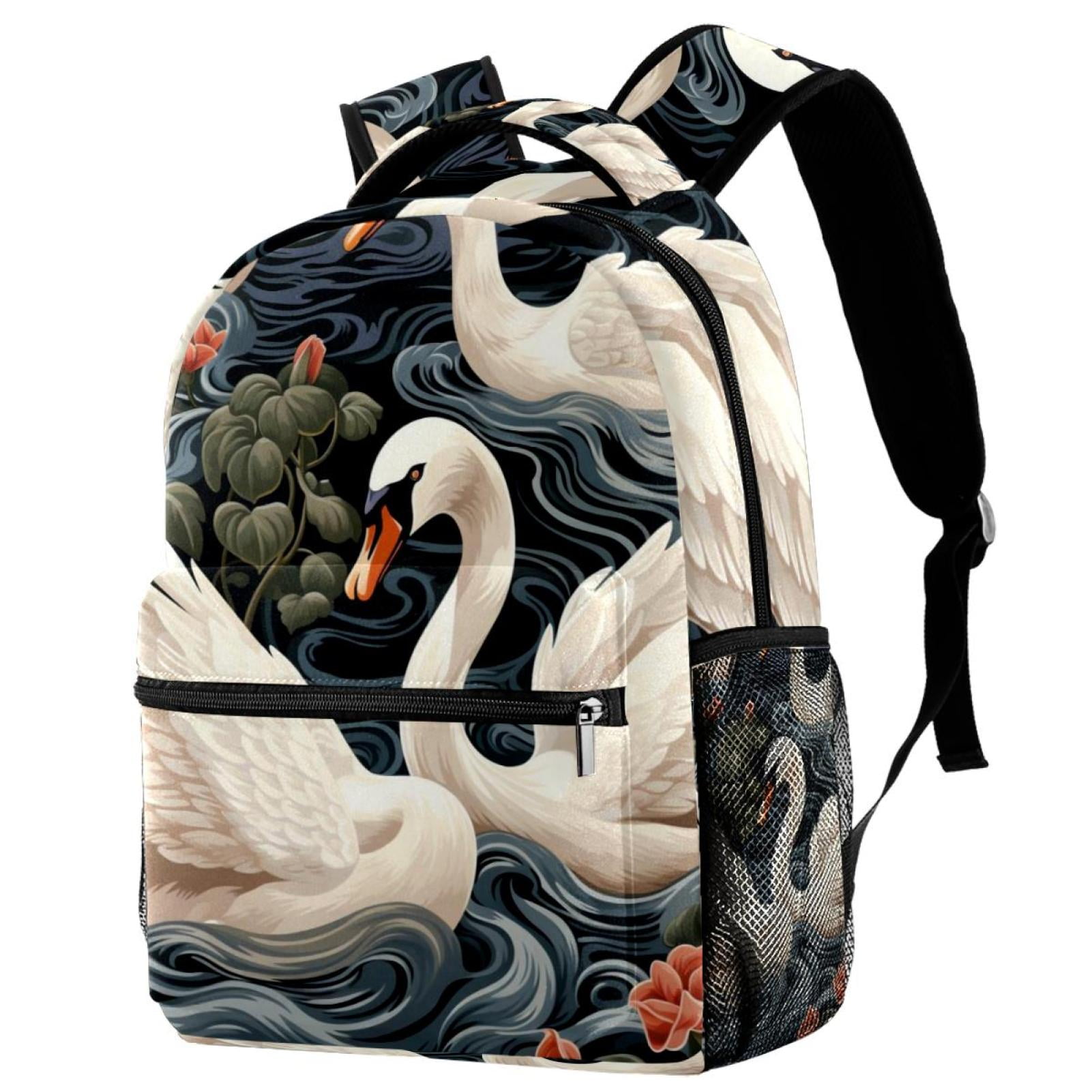 Casual Daypack Elegant Casual Daypacks Large School Rucksack Swan
