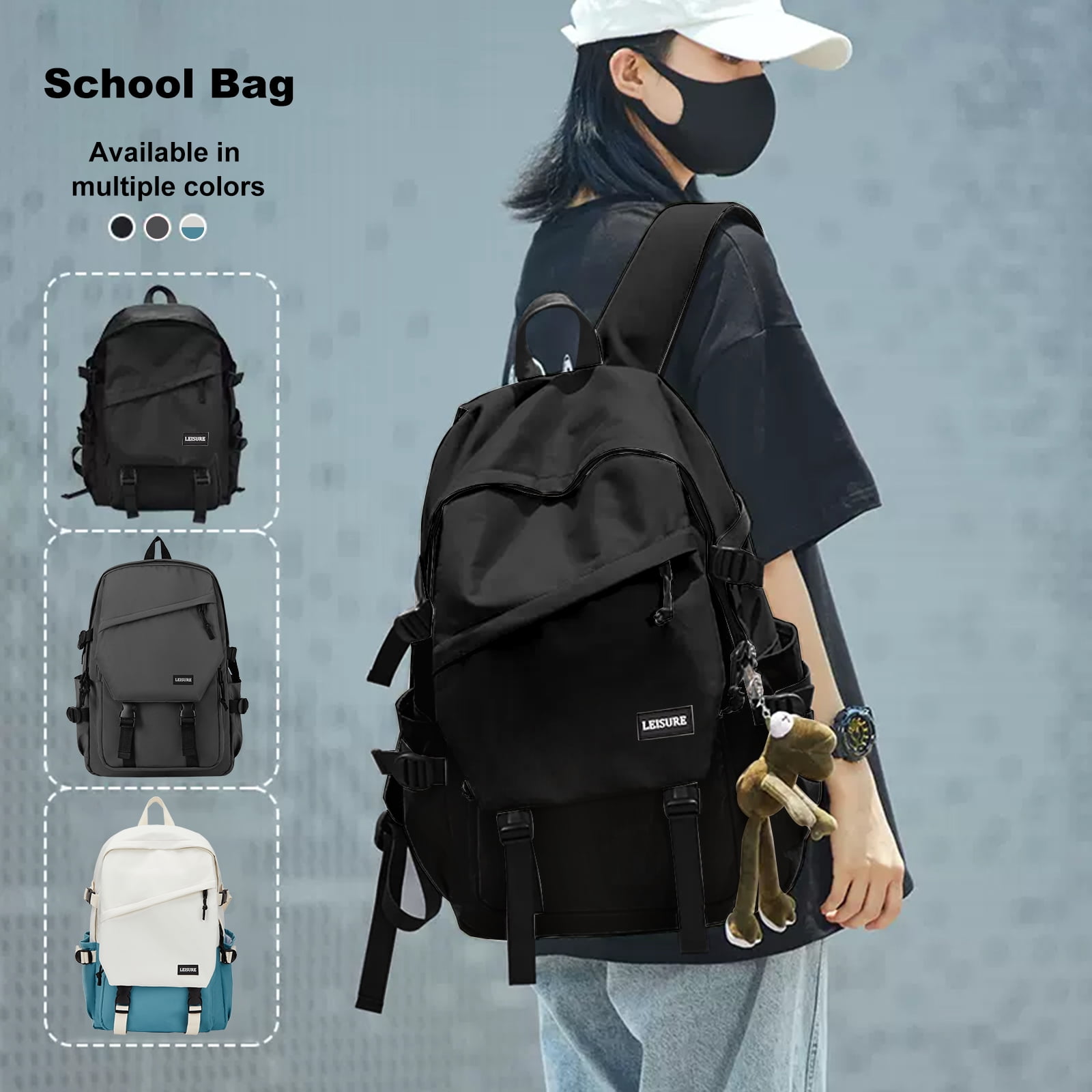 YunZh Large Waterproof Backpack | Lightweight Daypack For College, Laptop, Travel & Hiking