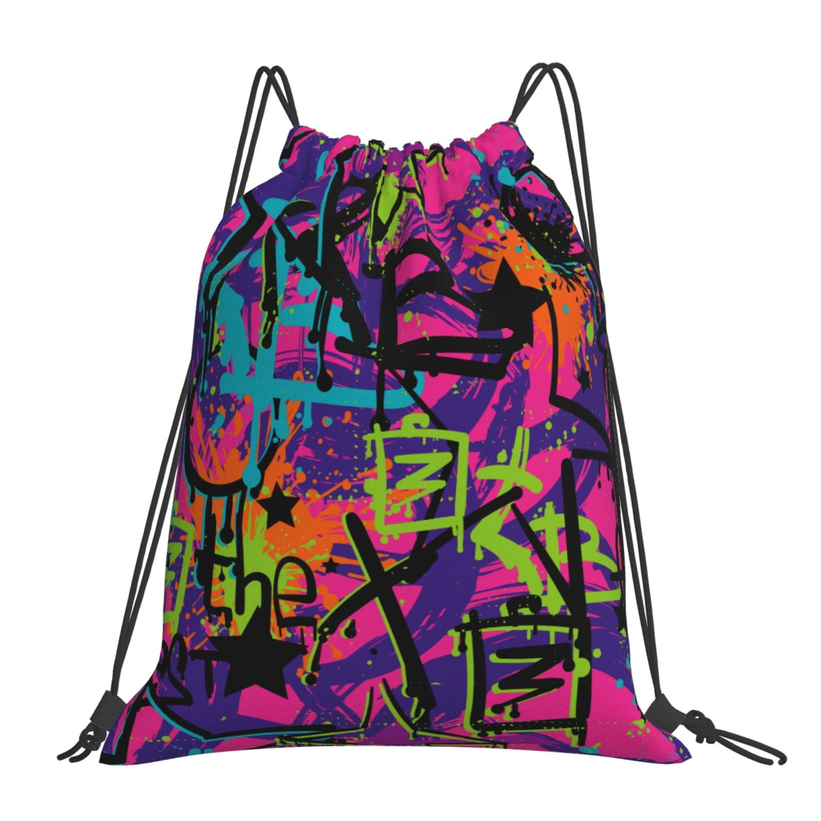 Casual Drawstring Drawstring Backpack 16×14in Dirt-Resistant Drawstring ...