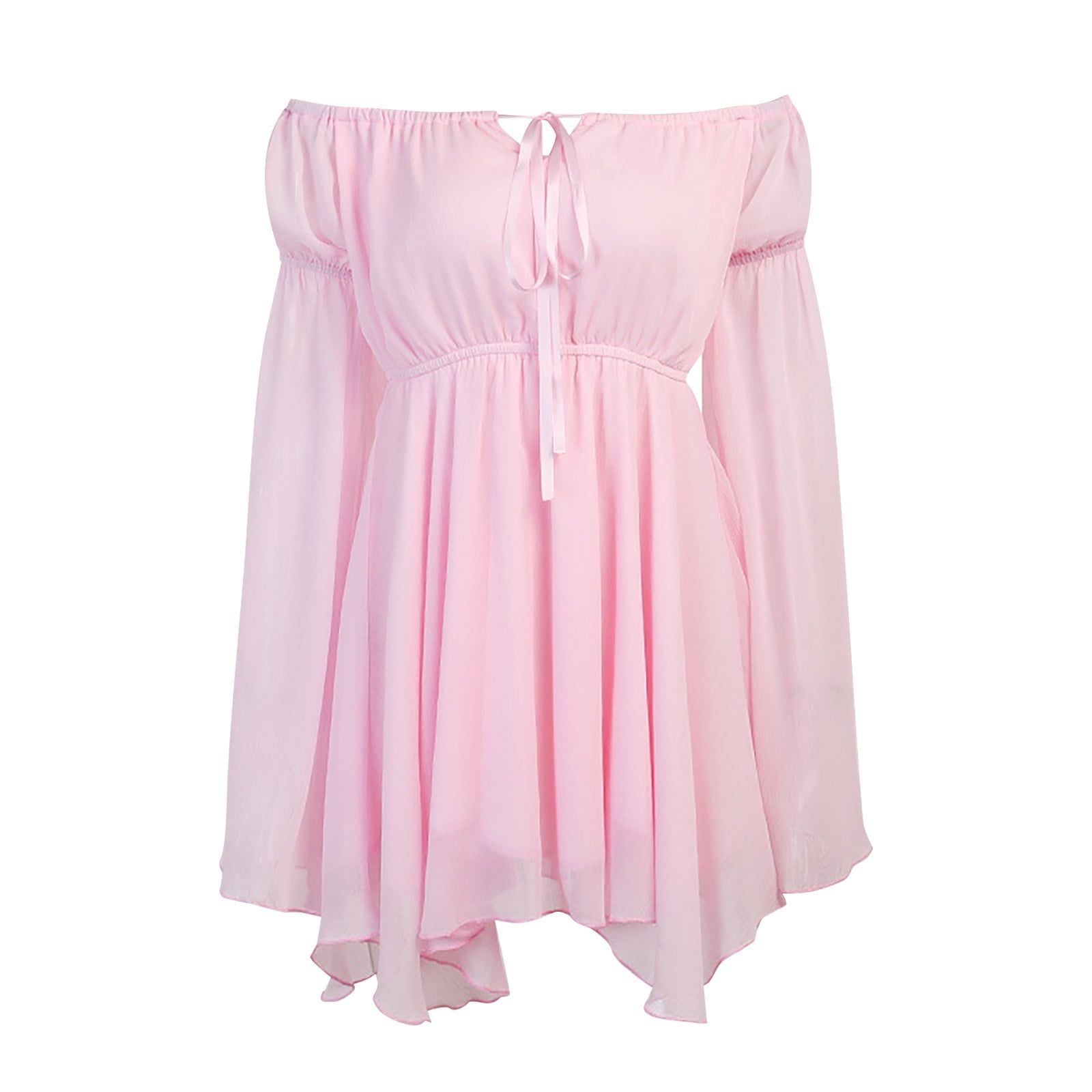 Casual Dresses for Women,Women's Summer Chiffon Dress Sexy Off Shoulder