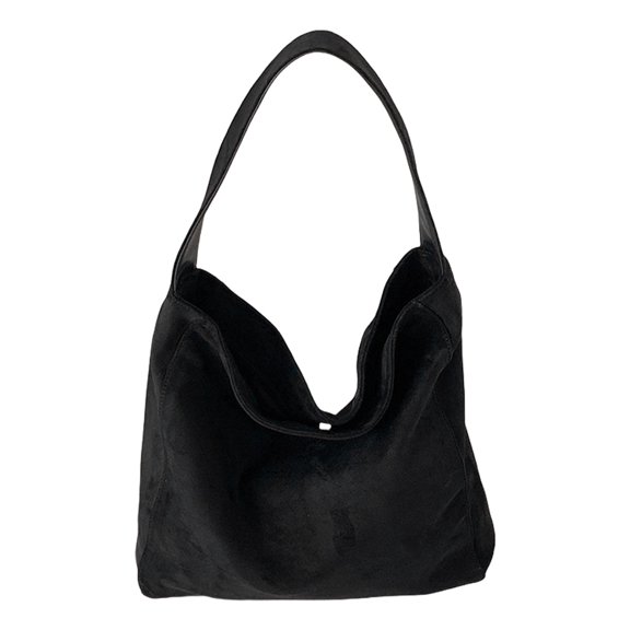 Casual Elegant Faux Suedes Shoulder Bag Spacious Large Capacity Handbag for Students and Commuters Fashion Professionals