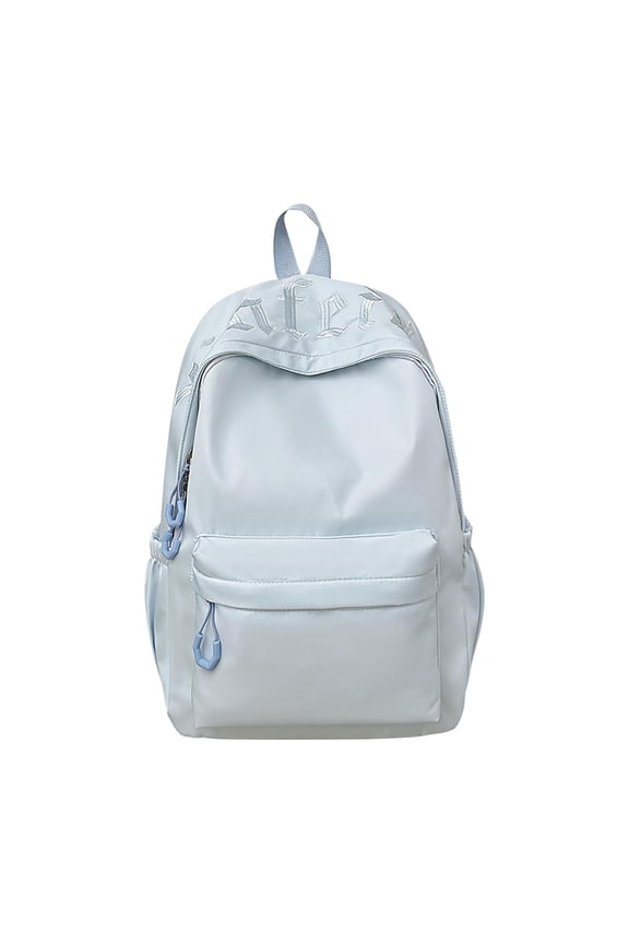 Casual Embroidered Backpack, Large Capacity Daypack for College and Daily Use, Fashionable Double Shoulder Bag for Men and Women, Comfortable Bag for Commute and Weekend Outings