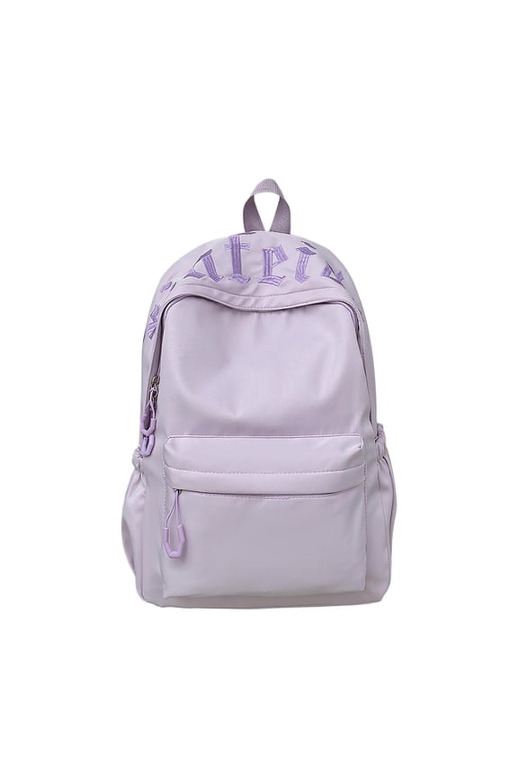 Casual Embroidered Backpack, Large Capacity Daypack for College and Daily Use, Fashionable Double Shoulder Bag for Men and Women, Comfortable Bag for Commute and Weekend Outings