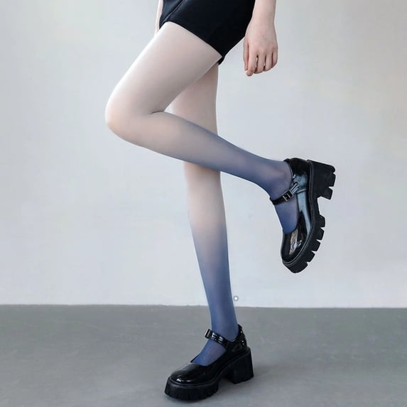 Casual Everyday Opaque Leggings Women's Control Top Tights Sheer To Waist Pantyhose Ultra Shiny Skinny Stretch Nylons Tights