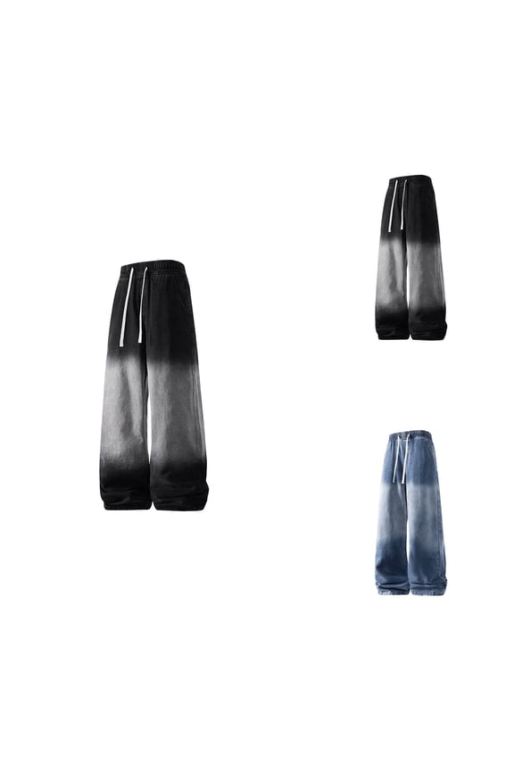 Casual Faded Denim Jeans, Classic Fit with Wash, Comfortable Stretch Trousers for Daily Wear, Regular Fit, Straight, Men's Casual Denim Pants