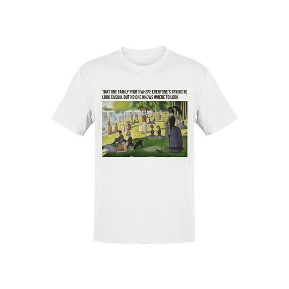 Casual Family Photo Chaos Men's T-shirt