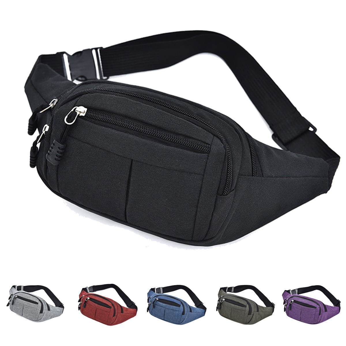 Casual Fanny Pack Women Oxford Cloth Chest Waist Bag Travel Belt Bag