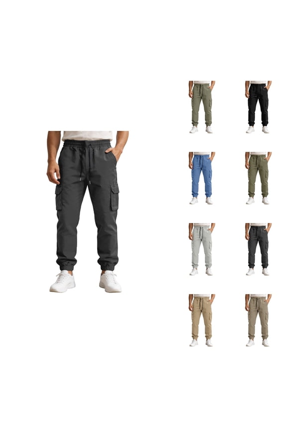 Casual Fashion Pants, Loose Fit Tractors Style Trousers with Utility Pockets for Everyday Wear, Relaxed-Fit Carpenter Pant for Men