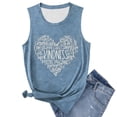 thumbnail image 1 of Casual Fashion Womens Sleeveless Round Neck Letter Print Tank Top For Daily Spring SummerNavyXL, 1 of 3