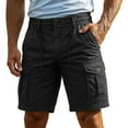 thumbnail image 1 of Casual Fit Shorts – Men’s Gym 7 Inch Style Cargo Shorts Men's Shorts Cargo Trousers & Work With Zip Button More Pockets Outdoor Sports Shorts Summer Plain Classic ​, 1 of 9