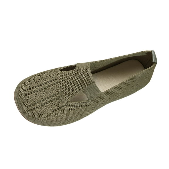 Casual Flat Sandals for Women Beachcombing & Vacation Women's Ballerina On Shoes Non Knitted Trainers Comfortable Breathable Summer Sporty Women Flat Shoes Comfort Shoes
