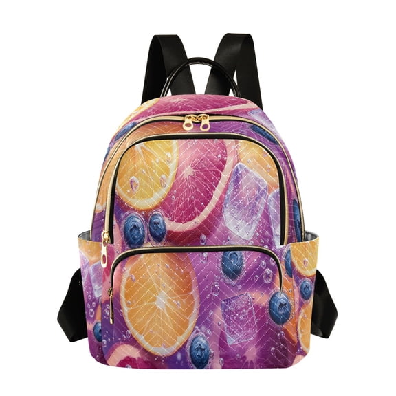 Casual Fruits and Ice in Water Backpack for School,College and Travel, Water Resistant Bookbag,