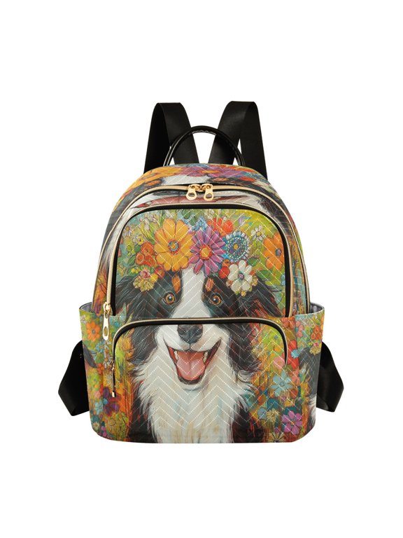 Casual Fun Loving Dog Backpack for School,College and Travel, Water Resistant Bookbag,