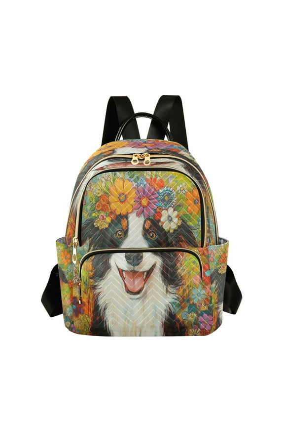 Casual Fun Loving Dog Backpack for School,College and Travel, Water Resistant Bookbag,