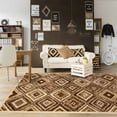 thumbnail image 1 of Casual Geometric Medallion Power-Loomed Indoor Area Rug, 5' x 8', Taupe by Blue Nile Mills, 1 of 6