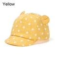 thumbnail image 1 of Casual Girls Boys Panama Cap For 6-24Months Baby's Baseball Hat Children Sun Hat Dot Beach Caps Rabbit Ear Cap YELLOW, 1 of 8