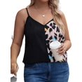 Casual Graphic Spaghetti Strap Cami Multicolor Plus Size Tank Tops