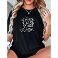 thumbnail image 1 of Casual Graphic Tee,Tops Has"My First Labor Day"Letter With White Text And a Heart Motif,Round Neck Regular Fit T-shirts, Size(S-5XL), 1 of 5