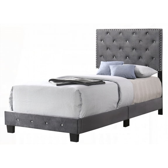 Charming Gray Twin Bed with Storage | Quick Assembly & Solid Build