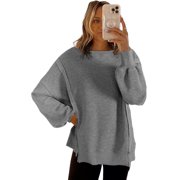 Casual Gray Waffle Knit Top for Fall - Perfect for Daily Wear | [ZhiHiMeRi] | US 8-10M
