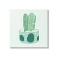 thumbnail image 1 of Casual Green Patterned Cactus Botanical & Floral Graphic Art Gallery Wrapped Canvas Print Wall Art, 1 of 7