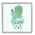 thumbnail image 1 of Casual Green Potted Cactus Botanical & Floral Graphic Art Gray Framed Art Print Wall Art, 1 of 7