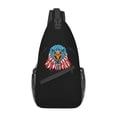 thumbnail image 1 of Casual Grunge American Flag Sling Bags for Camping United States USA Stars Stripe Crossbody Chest Backpack Shoulder Daypack, 1 of 7