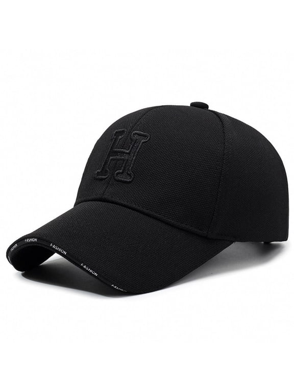Casual Hat Letter H Embroidery Baseball Cap for Women and Men Daily Travel Walking and Outdoor