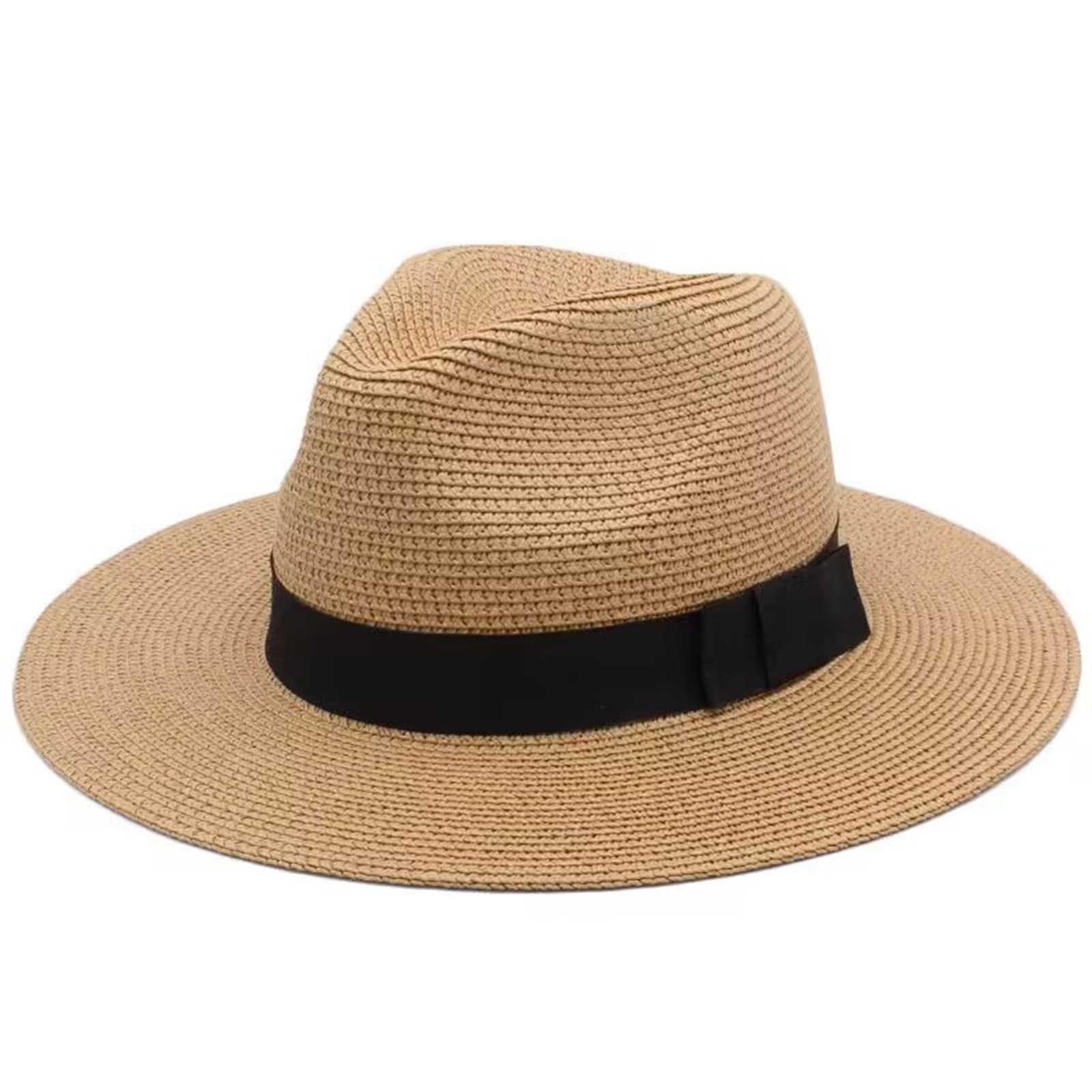 Casual Hats Sunscreen Straw Hat Sunshade Top Hat Seaside Straw Woven Wide Brim Sun Hat Tourist