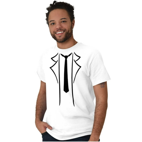 Casual Hipster Bar Crawl Fake Tux Men's Graphic T Shirt Tees Brisco Brands M