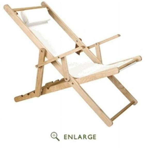 Casual Home 114-00-011-12 Sling Chair, Natural Frame with Natural & Wheat Canvas