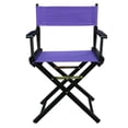 thumbnail image 1 of Casual Home 18" Director's Chair Black Frame-Purple Canvas, 1 of 8