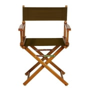 Casual Home 18" Directors Chair Honey Oak Frame-Brown Canvas