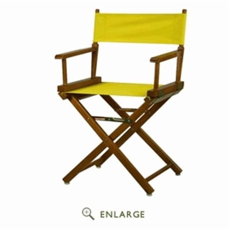 Casual Home 200-55-021-14 Directors Chair - Honey Oak Frame with Yellow Canvas - 18in. Seat Height